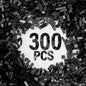 300 Piece Black Bricks Bulk Assortment Pack, Accessories for Building With 12 Sizes, Compatible With Lego Parts and Pieces