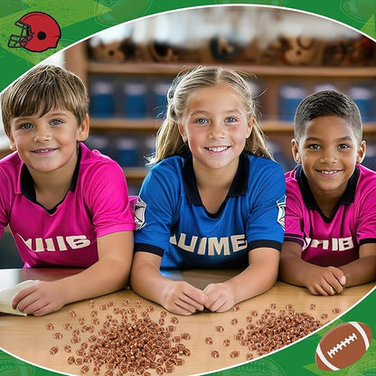 JUNEBRUSHS 150Pcs Sports Ball Mini Erasers, Football Erasers for Kids Bulk Novelty Pencil Erasers for Student Classroom Prizes, Homework Rewards Gifts Party Favors