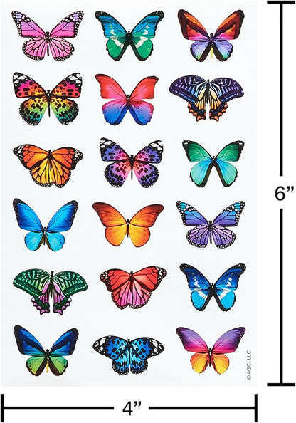 American Greetings 867-Count Bulk Stickers for Kids, Butterflies and Flowers