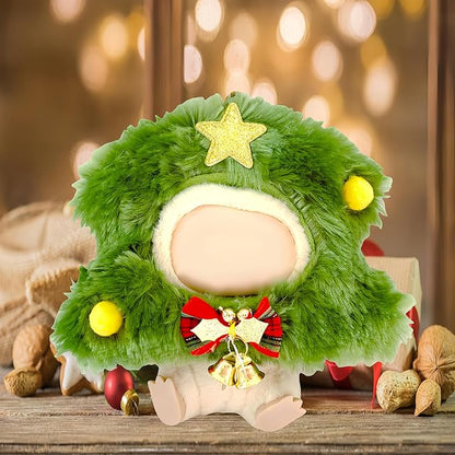 17cm Dolls Clothes Set, Christmas Tree Decor Dolls Clothes Outfit, Adorable Dress Up Clothing Set for Doll Accessories, Christmas Decor Gifts for Kids & Girls (No Doll