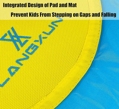 LANGXUN Baby & Toddler Toys, Mini Toddler Trampoline, Birthday Gifts for Baby Toddler Boys & Girls, Toddler Gift Ideas, Indoor Outdoor Trampolines for Kids Ages 6 Months to 4 Years