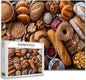 Tucocoo 1000 Piece Jigsaw Puzzles for Adults Variety of Bread Painting Jigsaw Puzzle Delicious Food Art 1000 Pieces Puzzles for Challenging Family Activity Game Colorful DIY Craft Puzzle Wall Decor