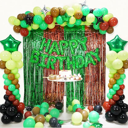 TNT Pixel Happy Birthday Banner Party Decorations Foil Balloons Letters Signs Blast Gaming Party Miner Supplies for Boy Girl