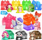 Learning Toys for 1,2,3 Year Old Toddlers, 20Pcs Fairy Tale Princess Castle Montessori Toy Counting Sorting Color Matching Finger Puppet, Birthday Gift Party Favors Kids Prize Box 12m+