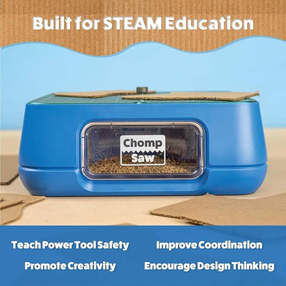 ChompSaw | The Ultimate Kid-Safe Power Tool for Cutting Cardboard | STEM + STEAM Educational Toy for Boys and Girls Ages 5+ | Upcycle Cardboard for Hands-On Learning & Creative Projects