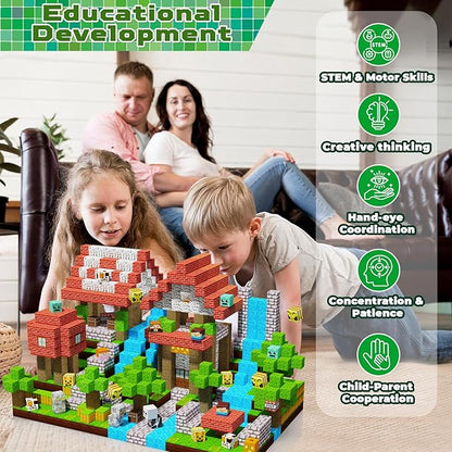 Magnetic Blocks-200PCS Magnetic Building Blocks, Magnets Cubes 2025 Upgraded Stacking Magnets for Kids Forest River Indoor Construction STEM Toys, Christmas Birthday Gifts for Boys & Girls Ages 3+