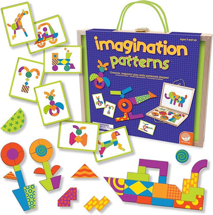 MindWare Imagination Patterns- Creative, Magnetic Play with Patterned Shapes!