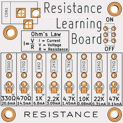 Learn to Solder | Electronics Learning Board: Resistance | STEM Kit | Practice Soldering & Learn Electronics