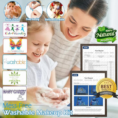 Kids Makeup Sets for Girls - Makeup for Kids, Maquillaje para Niñas, Play Make Up Kit, Best Toys for Little Girl,Princess Toddler Kid Stuff, Ages3456789 10-12 Year Old Girl Birthday Gifts