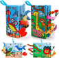 2PCS Baby Books 0-6 Months Tummy Time Infant Toys 0-3 Months High Contrast Baby Sensory Toys 3-6 6-12 Months Newborn Essentials Must Haves Crinkle Touch Feel Busy Soft Books for Babies Shower Gifts