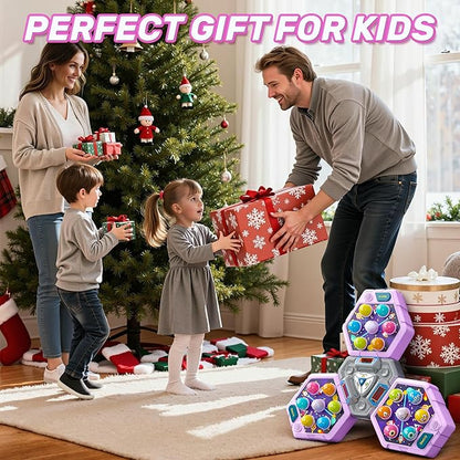 3-Player Whack Game Mole Toy for Ages 3+, Early Learning Toy with Lights & Sounds, Interactive Pounding Hammer Toy with 3 Game Modes, Perfect for Families with Multiple Kids of Different Ages