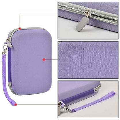 casmilee Case Compatible with Giiker Super Slide Brain Games, Brain Teaser Puzzles Organizer Storage Bag, Flow Slider Puzzle Game Holder (Purple)