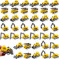 40 Pieces Mini Construction Vehicles Bulk Pull Back Trucks Engineering Toys for Kids Construction Party Favors