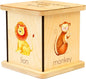 Wooden Piggy Bank for Kids and Adults, Personalized Gift Handmade in USA by BloomOwl, Custom Piggy Bank, Personalized Banks for Kids, Gifts for Baby Boys and Girls (Safari)