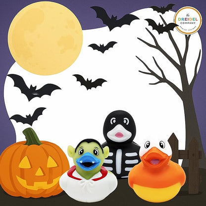 Halloween Rubber Duck Toy Duckies for Kids, Fun Bath Birthday Gifts Baby Showers Summer Beach and Pool Activity, 2" (200-Pack)
