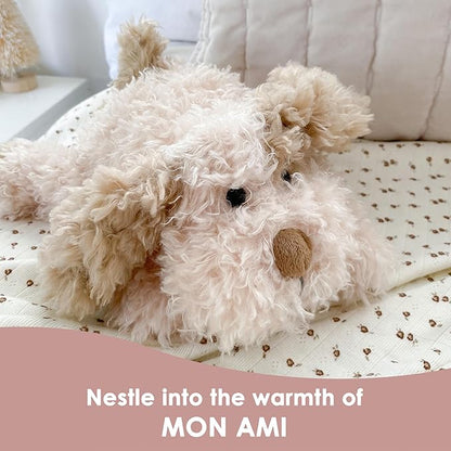 MON AMI Bogart The Puppy Plush Animal Toy - 10”, Soft Cuddly Handcrafted Premium Stuffed Dog Toy for Little Boys,Girls & Kids of All Ages