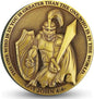 Faith-Forged Knight Christian Challenge Coin I Can Do All Thing Through Christ Bible Verses Pocket Hug Token (Single Coin)