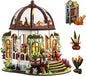 DIY Miniature Garden Dollhouse Kit - 1:24 Scale Wooden Flower Greenhouse Room Craft with Furniture for Book Nook Decor - Present for Women, Girls, and Boy (Round Garden)