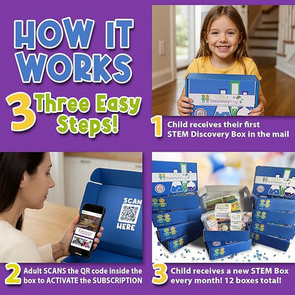 12-Month Science Kit Subscription | 36 Hands-On STEM Projects | Engineering & Building Toys and Educational Activities for Kids Ages 7–12