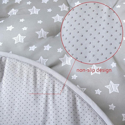 Baby Play Mat, Pop Up Play Tent Mat, Kids Padded Floor Mat Round, Anti Slip Kids Play Tents Indoor Playhouses Mat, 40"x40" Round Area Rug, Pop Up Toddlers Play Pad