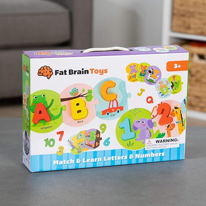 Fat Brain Toys Match & Learn Letters & Numbers - Early Reading & Writing, Preschool