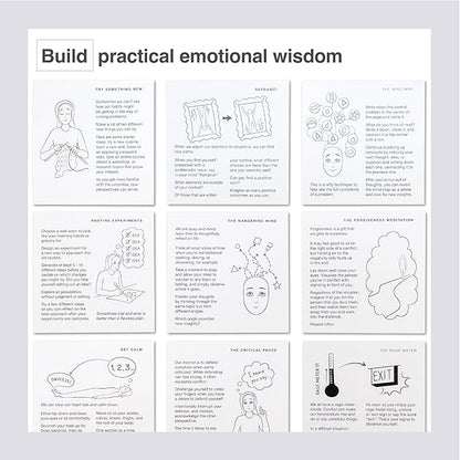Mindfulness Cards | 48 Research-Backed Techniques for Real-Life Situations | Emotional Intelligence, Growth Mindset, Conflict Resolution, & Daily Mindfulness