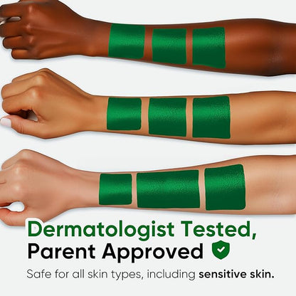 Blue Squid PRO Forest Green Face Paint Stick - Waterproof Body Paint for Adults & Kids Eye Black Baseball, Eyeblack Softball - Hypoallergenic Twist-Up Non-Toxic Makeup Stick for Cosplay, Sports, SFX