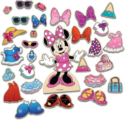 Minnie Mouse Magnetic Wooden Dress Up Set