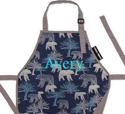 Urban Infant Little Helper Kids Apron - Children's Cooking Art Gardening - Great Gift for Toddler Boys and Girls