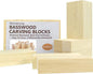 9PCS Basswood Carving Blocks with 2 Sizes，Whittling Wood Carving Kit,Soft Basswood for Carving(4"x1"x1",4"x2"x2")