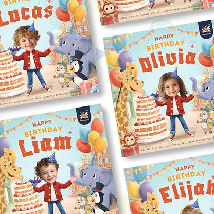 ELFINK Personalized Children Story Books - Birthday Adventure - Customized Name & Photo - Baby Gifts - Children Bedtime Story (Soft Cover)