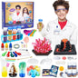 STEM Science Kits For Kids - 56 Science Lab Experiments For Teenagers Age 8-10-12-14 Volcano Crystal Growing Chemistry Projects,Educational Activities Toys Game For Boy & Girl Christmas Birthday Gifts