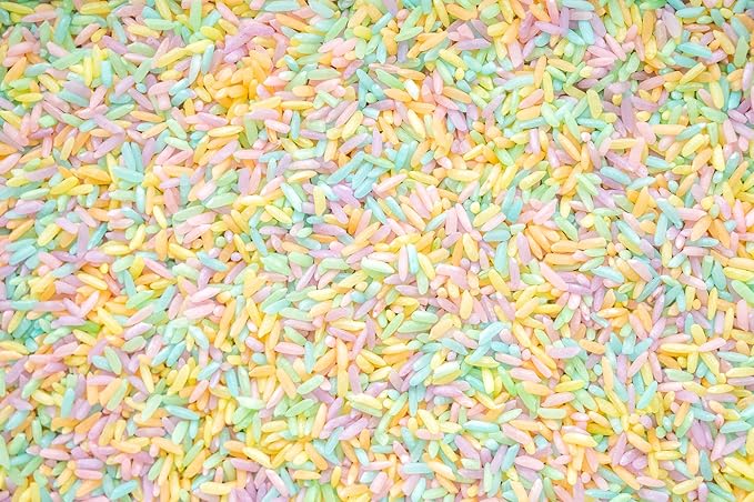 Sensory Bin Filler for Sensory Table - Colored Rice for Sensory Play (Pastel)