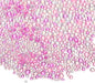 Iridescent Glass Tiny Bubble Beads, 0.4-3mm 10g No Hole Micro Mini Round Pink Water Droplets Beads - Applications: for Resin Filler, Nail Art, Dollhouse Bath Tub