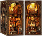 Book Nook Kit - DIY Miniature Dolls House Kit with Furniture and LED Light, 3D Puzzle Wooden Art Bookends, Model Kits for for Adults and Teens (Royal Tailor Shop)