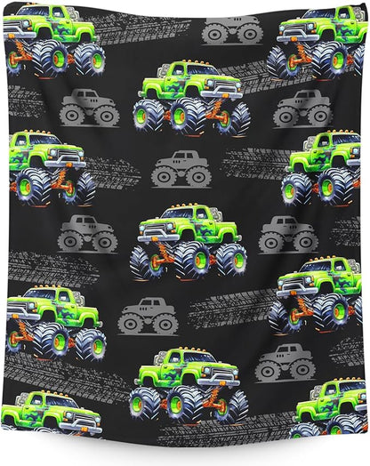 Truck Blanket for Boys Kids Adults Throw Gift - 60x80 Inches Lightweight Cozy Throw Decor Blankets for Sofa Couch Bed Office