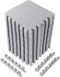 20 Tiles 12x12x1 Inch EVA Thick Interlocking Foam Floor Tiles Puzzle Exercise Mat Foam Mats for Pets Boys Girls Classroom Nursery Gym(Grey)