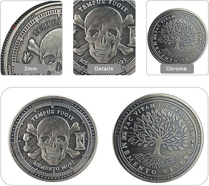 AtSKnSK Memento Mori Memento Vivere Coin Pack of 5