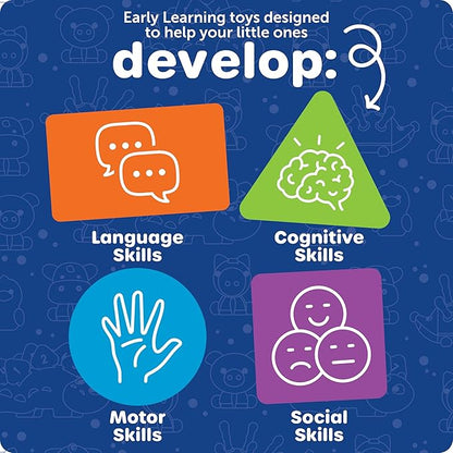 Learning Resources Lock & Key Clubhouse, Counting and Fine Motor Games, Combination Lock Toy , Montessori Activity Center For Kids, Preschool Learning Activities, Boy and Girls Gifts
