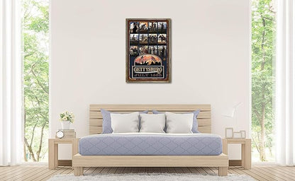 Northwest Art Mall Gettysburg Civil War Collage Rustic Metal Print on Reclaimed Barn Wood from Original Travel Artwork by Artist Paul A. Lanquist 24" x 36"