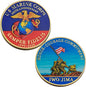250th Anniversary U.S. Armed Forces Commemorative Coin - Patriotic Military Collectible with Engraved Service Branch Insignia，Patriotic Marine Corps Collectible (Marine Corps)