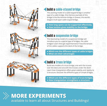 Engino- Stem Toys, Architecture Set: Eiffel Tower, Sydney Bridge- Building Toys, Engineering Kit for Kids 9+, STEM Project, Gifts for Boys & Girls (11 Model Options)