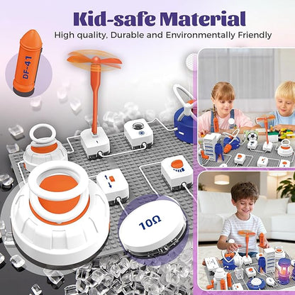 Science Kits for Kids, Over 500+ Projects, STEM Electronics Exploration Kit, STEM Kids Science Kits Toy Gifts for Boys Girls Ages 6+ (66 Pcs)