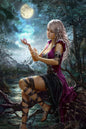 Challenge 1000 Pieces, Premium Quality Wooden Puzzles,Elves, Magical Girls.Brain Challenge Puzzle Game, Relaxation and Entertainment Activity Size: 29.5X19.7 in and 1:1 Original Picture Poster