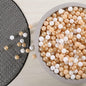 GOGOSO Ball Pit Balls for Toddlers, Brown Plastics Balls for Ball Pool Birhtday Party Girls Kids with Storage Bag, 2.17inches，100pcs