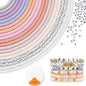 ADIIL 7200pcs Clay Beads Bracelet Making Kit, 6mm Polymer Heishi Beads for Jewelry Making, Friendship Bracelet Kit Birthday Gift for Adults Pink