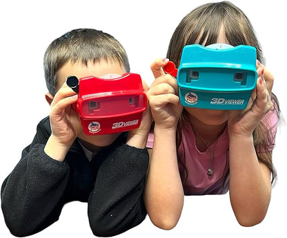 WARM FUZZY Toys 3D Viewfinder (Farm) - Viewfinder for Kids & Adults, Classic Toys, Slide Viewer, 3D Reel Viewer, Retro, Vintage Toys with 3 Reels - Contains 21 High Definition 3D Images