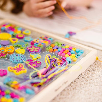 Melissa & Doug Created by Me! Bead Bouquet Deluxe Wooden Bead Set with 220+ Beads for Jewelry-Making