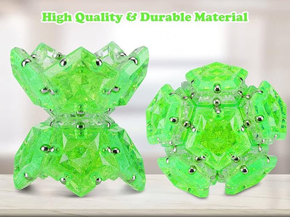 Magnetic Fidget Sphere Stress Relief Toys for Adults Kids, Anxiety Sensory Fidget Toys with Strong Neodymium Magnets, Desk ADHD Focus Tool Gift for Men Women (2.67'' Travel-Safe Toy Ball)