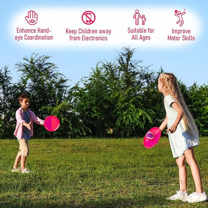 Toss and Catch Ball Game - Ideal Outdoor Beach, Pool & Yard Toy for Toddlers and Kids Ages 4, 5, 6, 7, 8+, Perfect for Boys Girls - Great Birthday Gift & Easter Basket Stuffer